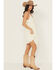 Image #2 - Shyanne Women's Crochet Trim Sleeveless Mini Dress, Cream, hi-res