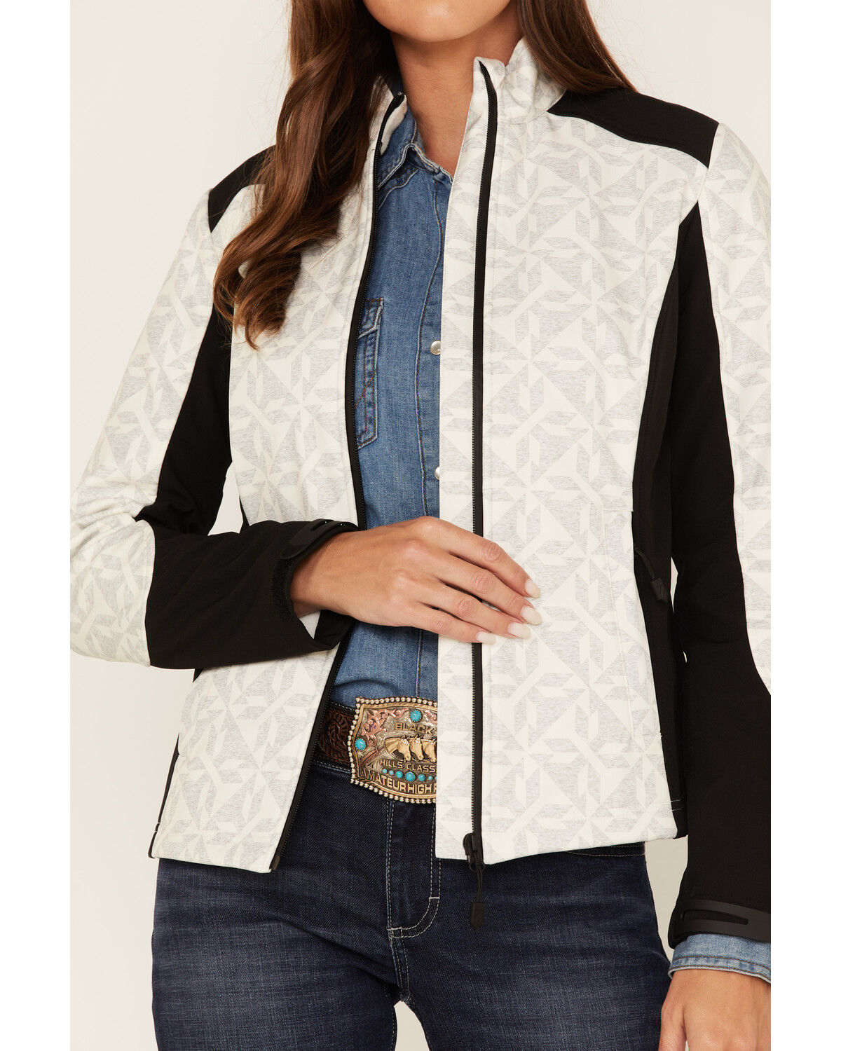Image #3 - RANK 45® Women's Melange Performance Softshell Jacket, , hi-res