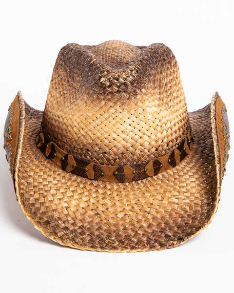 Image #6 - Shyanne Women's Rustic Straw Cowboy Hat, Brown, hi-res