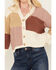 Image #3 - Cleo + Wolf Women's Color Block Cardigan, Cream, hi-res