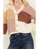 Image #3 - Cleo + Wolf Women's Color Block Cardigan , Cream, hi-res