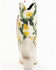 Image #5 - Golo Shoes Women's Cactus Graphic Western Boot - Round Toe, Off White, hi-res