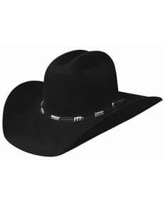 Bullhide Rockford 4X Premium Wool Cowboy Hat, Black, hi-res