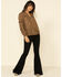 Image #2 - Mystree Women's Leopard Foil Puff Sleeve Blouse Top, Leopard, hi-res