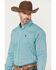 Image #3 - Cinch Men's Geo Print Long Sleeve Button-Down Stretch Western Shirt, Turquoise, hi-res