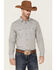 Image #1 - Cody James Men's Landmark Southwestern Print Long Sleeve Snap Western Shirt , Grey, hi-res