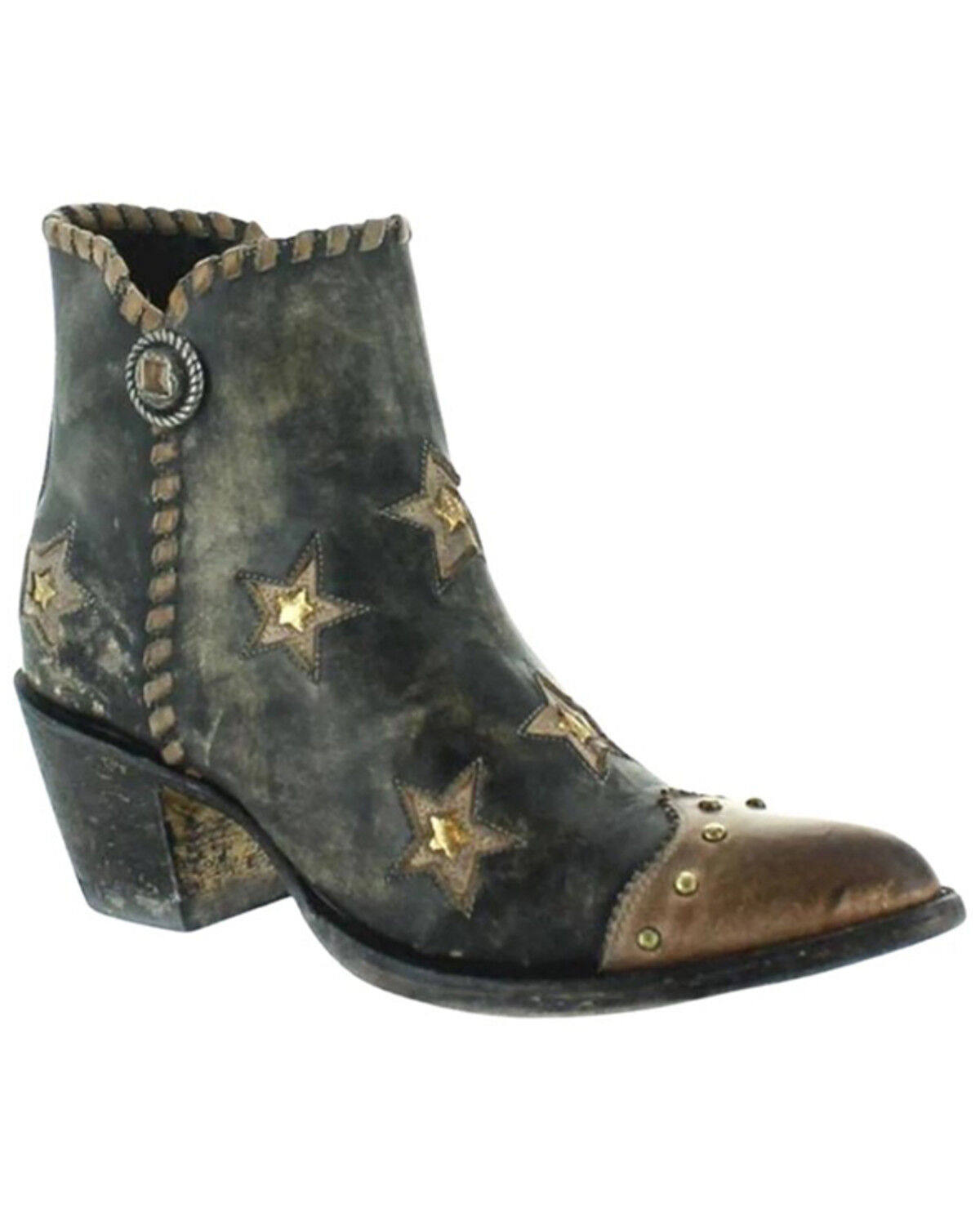 Image #1 - Yippee Ki Yay by Old Gringo Women's Glamis Patriotic Western Boots - Round Toe, Beige, hi-res