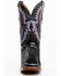 Image #4 - Dan Post Women's Back Cut Python Exotic Western Boot - Broad Square Toe, Black, hi-res
