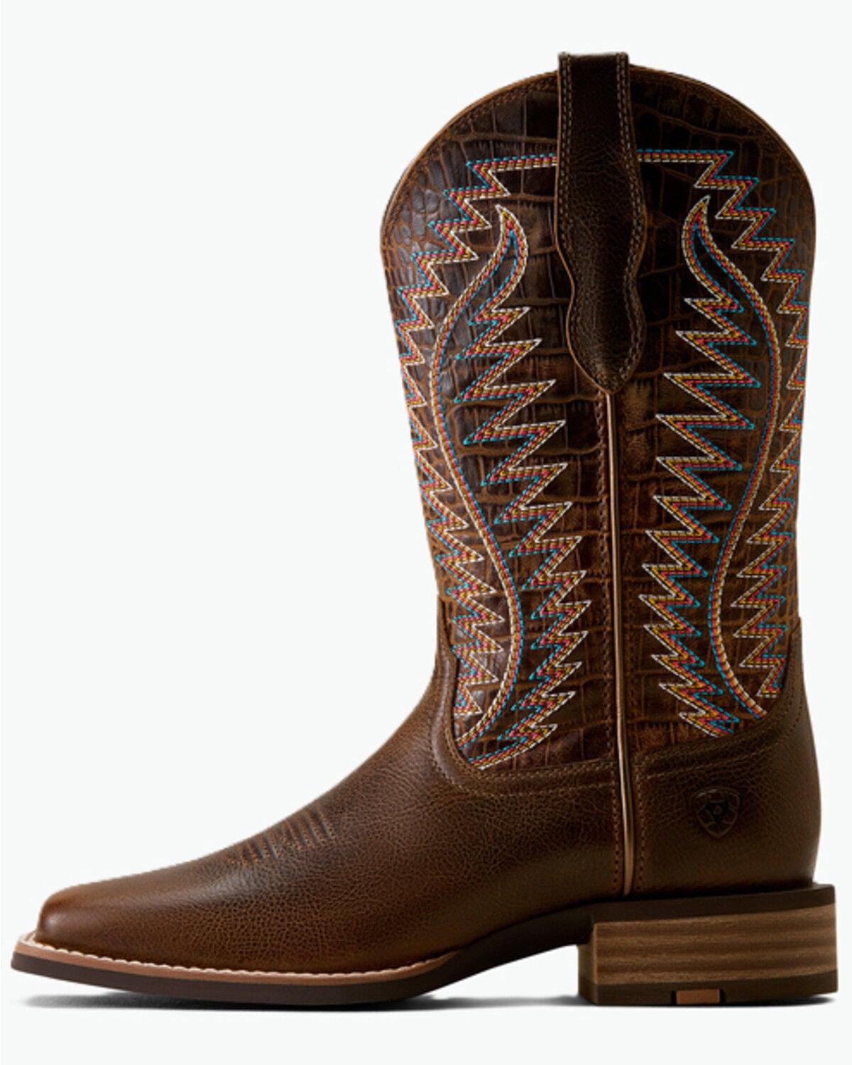 Image #2 - Ariat Women's Monte Vista Performance Western Boots - Broad Square Toe, Brown, hi-res
