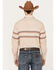Image #4 - Roper Men's Border Striped Long Sleeve Western Pearl Snap Shirt, Tan, hi-res