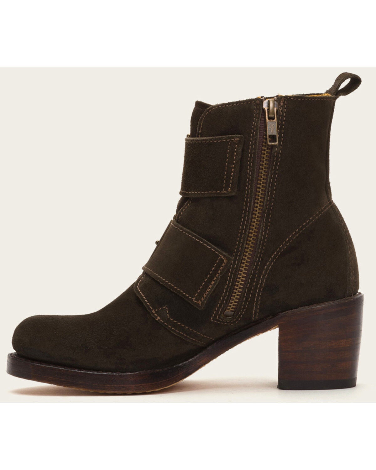 suede buckle boots