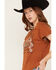 Image #2 - Shyanne Women's Open Road V Neck Graphic Tee, Caramel, hi-res