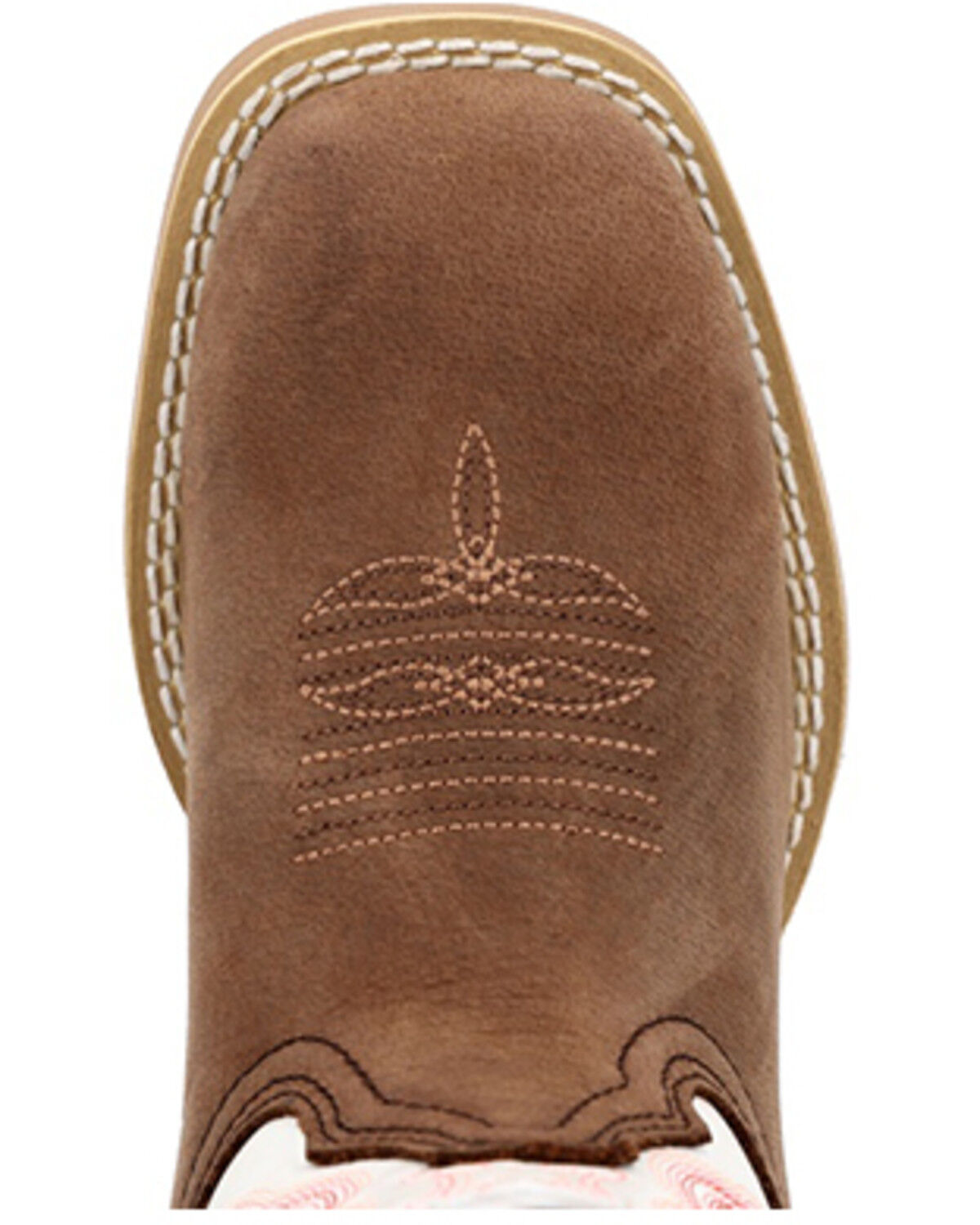 Image #6 - Durango Girls' Lil' Rebel Pro™ Western Boots - Broad Square Toe, Brown, hi-res