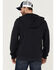 Image #4 - Brothers and Sons Men's Weathered French Terry Zip-Front Hooded Jacket, Charcoal, hi-res