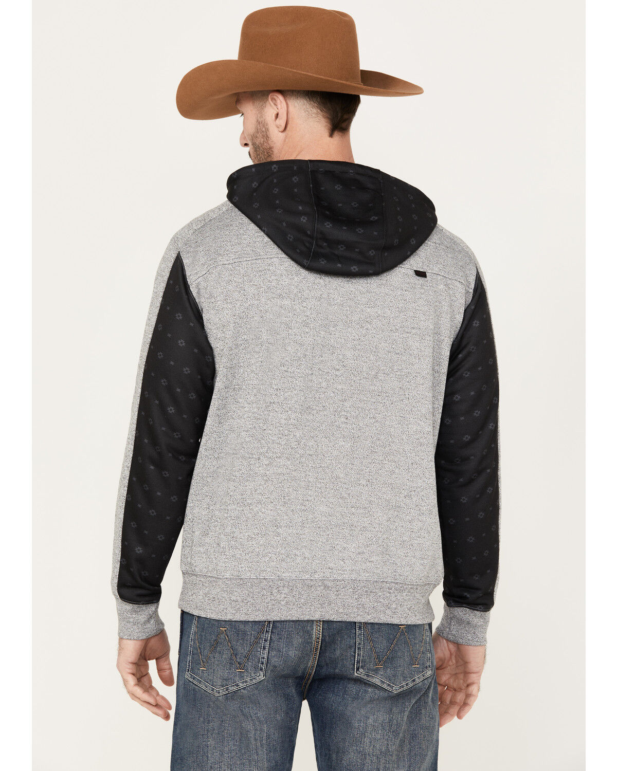 Image #4 - Hooey Men's Roughy Canyon Hooded Sweatshirt, Grey, hi-res