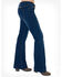 Cowgirl Tuff Women's Dark Wash Just Tuff Trousers, Indigo, hi-res