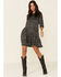 Image #2 - Wishlist Women's Dotted Print Ruffle Dress, Black, hi-res