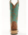 Image #5 - Corral Girls' Embroidered Western Boots - Broad Square Toe, Brown, hi-res