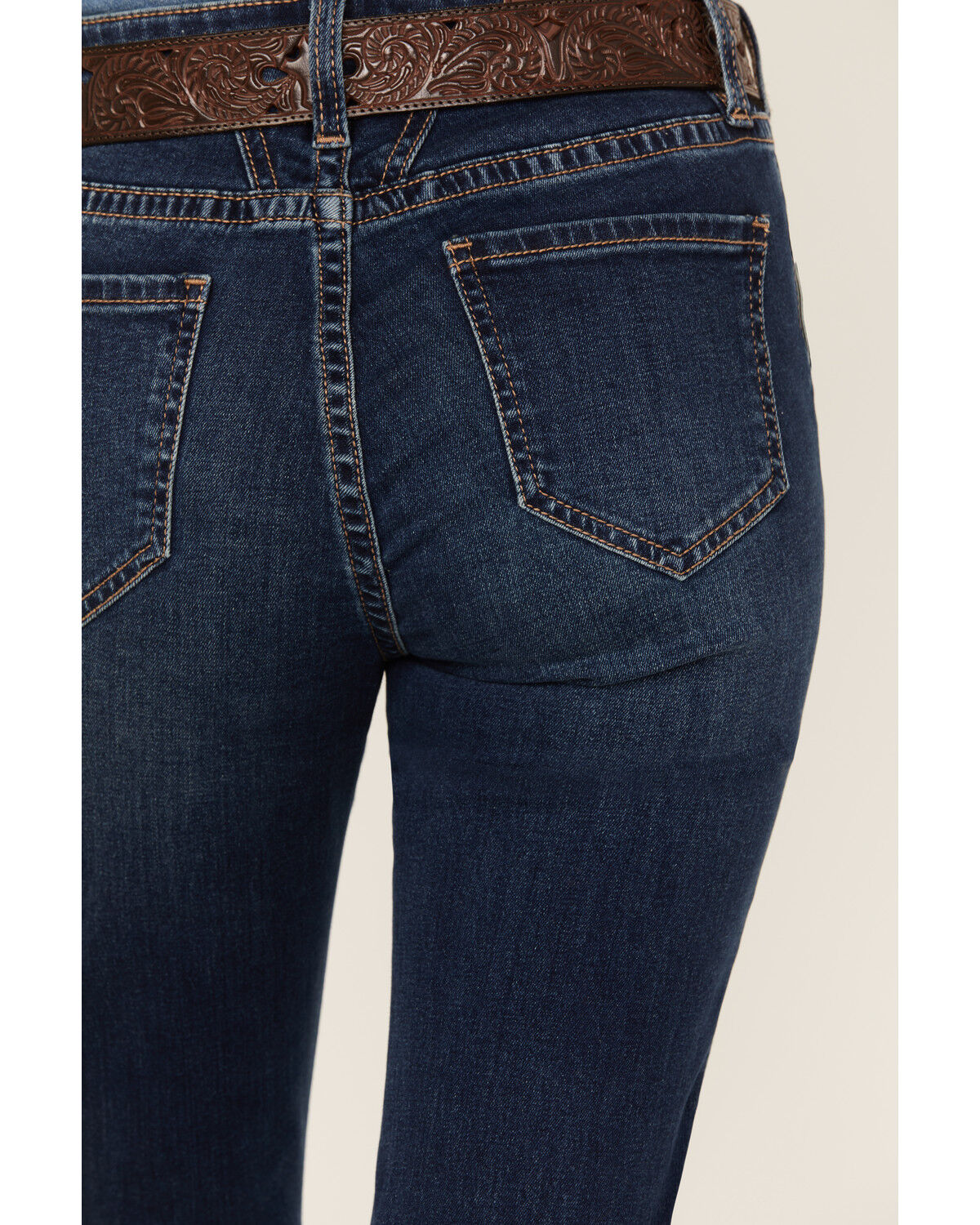 Image #4 - Rock & Roll Denim Women's Dark Wash Mid Rise Bootcut Jeans, Dark Wash, hi-res