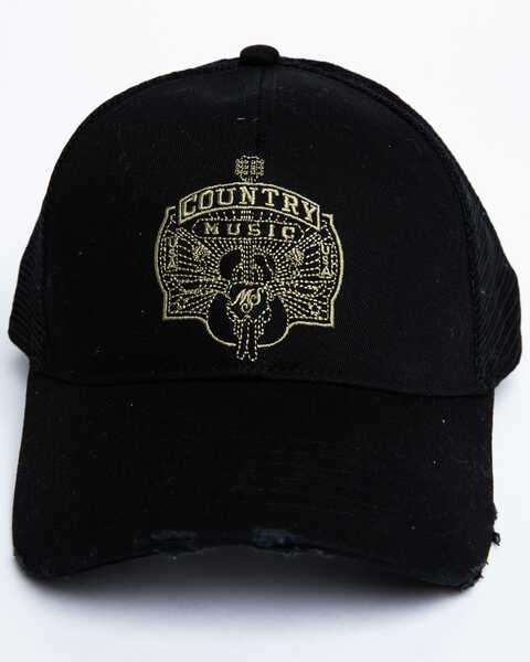 Moonshine Spirit Men's Country Music Guitar Embroidered Ball Cap, Black, hi-res