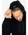 Hawx Men's Logo Sleeve Hooded Work Sweatshirt - Big , Black, hi-res