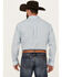 Image #4 - George Strait by Wrangler Men's Geo Print Long Sleeve Button-Down Western Shirt, Blue, hi-res