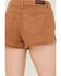 Image #4 - Shyanne Women's Mid Rise Shorts, Brown, hi-res