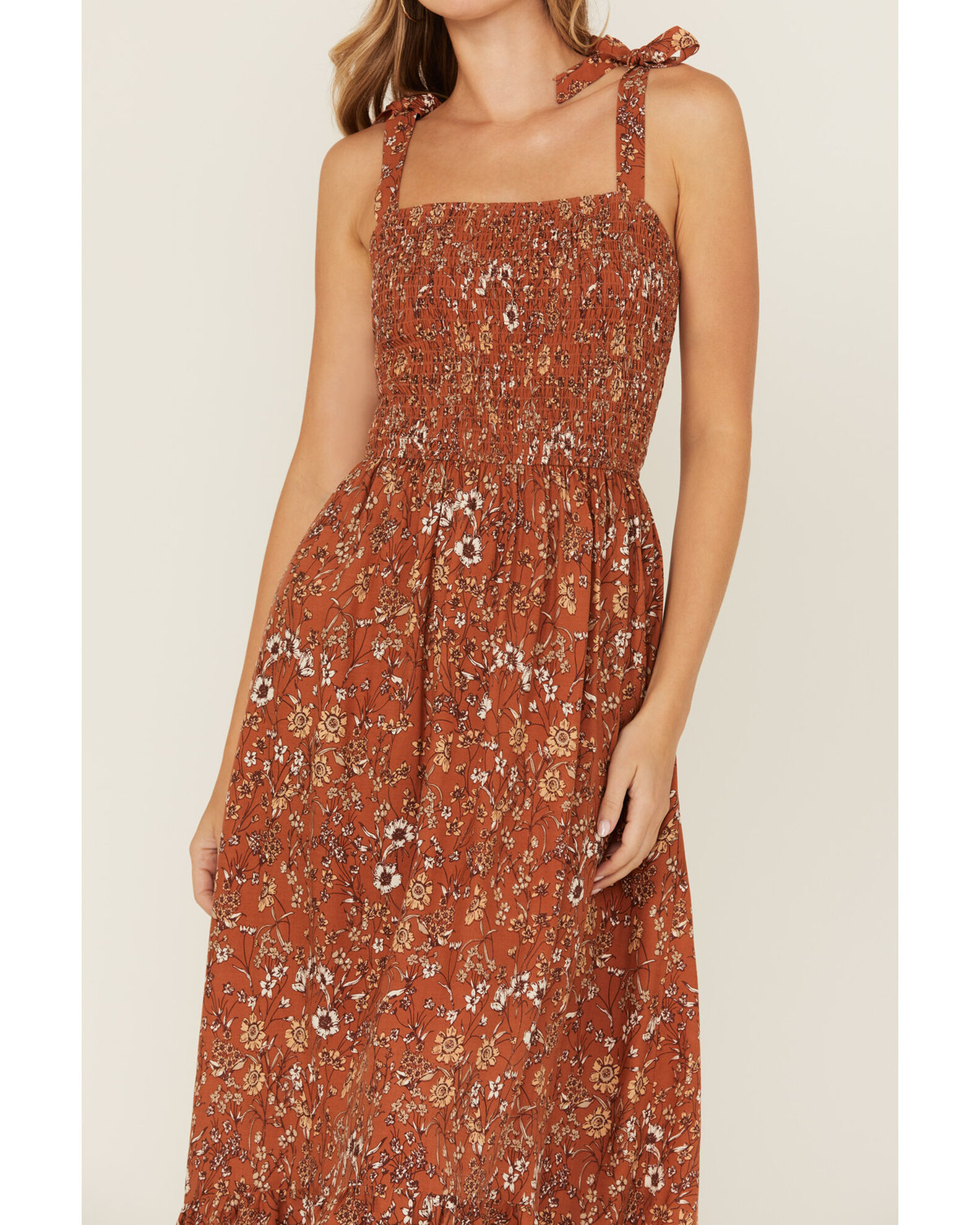 Cotton Rye Women s Floral Print Midi Sundress Country Outfitter