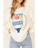 Image #3 - Recycled Karma Women's White Coors Rodeo Graphic Long Sleeve Top, White, hi-res