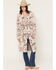 Image #1 - Shyanne Women's Paisley Print Belted Cardigan, Maroon, hi-res