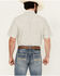 Image #4 - Ely Walker Men's Medallion Print Short Sleeve Snap Western Shirt - Tall, Cream, hi-res