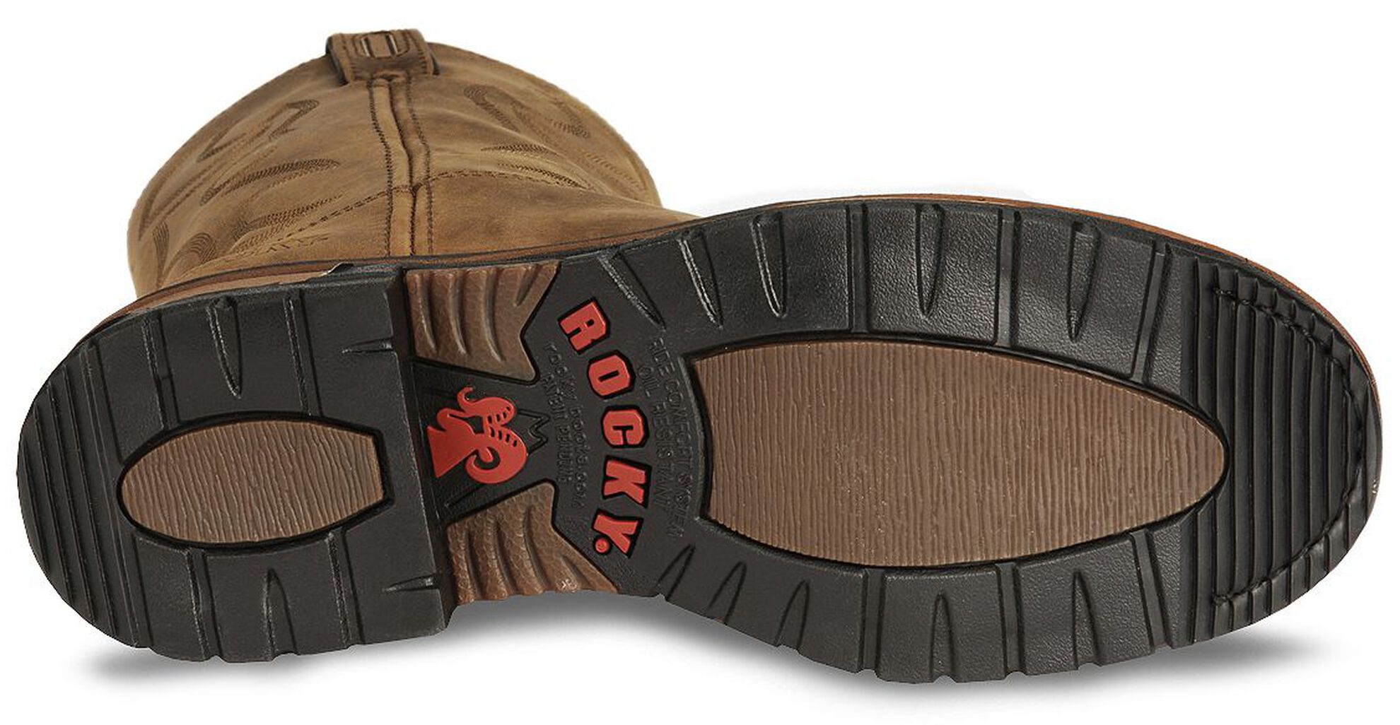 Image #5 - Rocky Men's Branson 11" Waterproof Work Boots - Steel Toe, Crazyhorse, hi-res