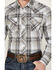 Image #3 - Wrangler Retro Men's Plaid Print Long Sleeve Snap Western Shirt, Grey, hi-res