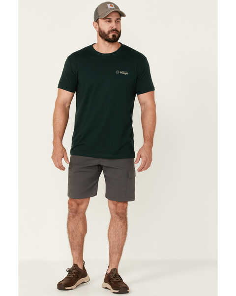 Image #1 - ATG by Wrangler Men's All-Terrain Asymmetrical Cargo Shorts - Big, Grey, hi-res
