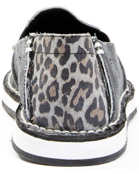 Image #5 - RANK 45® Women's Leopard Casual Slip-On Shoe - Moc Toe , Grey, hi-res