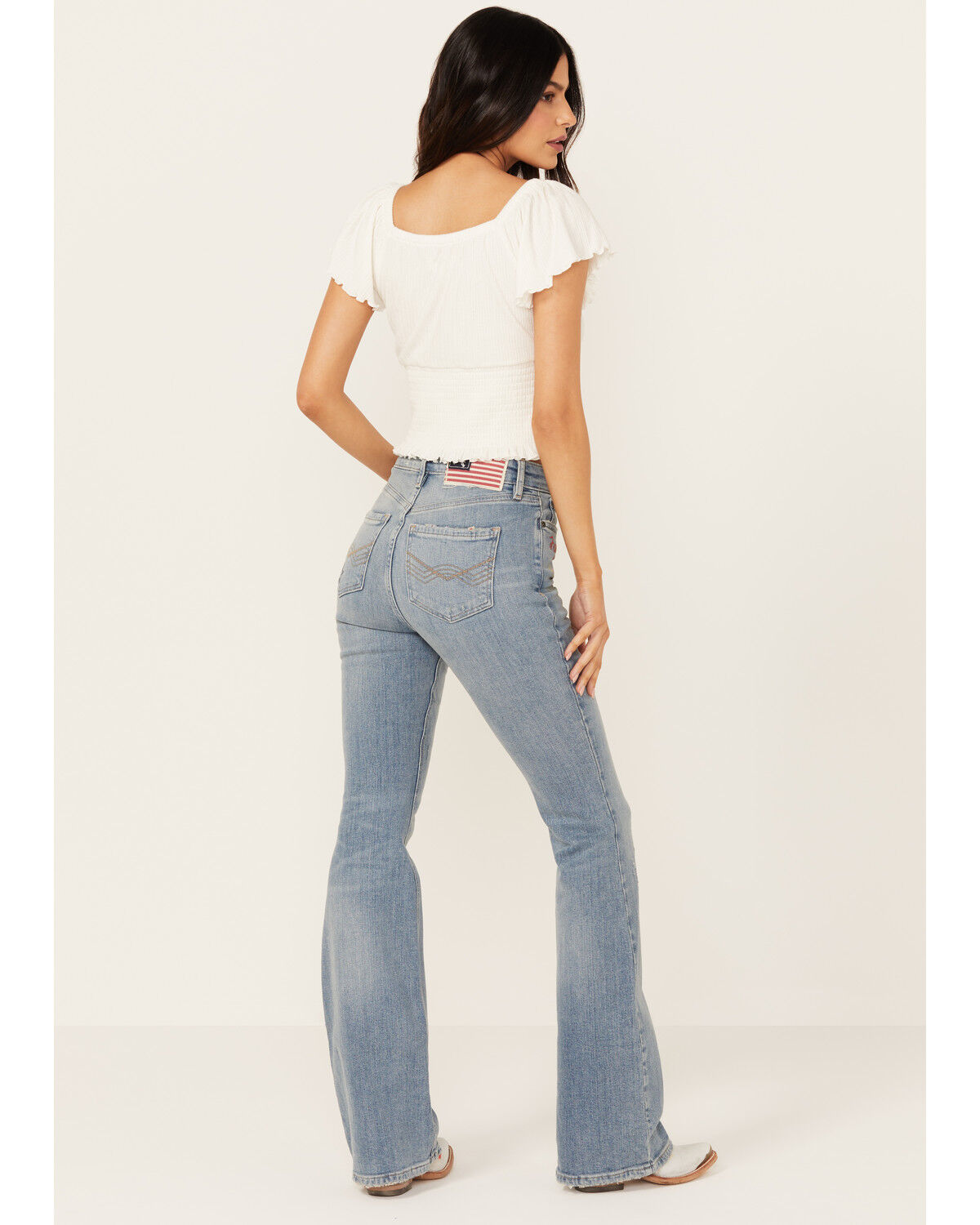 Image #3 - Idyllwind Women's Foster Embroidered Medium Wash High Rise Bootcut Denim Jeans, Medium Wash, hi-res