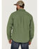 Image #4 - Brothers and Sons Men's Small Plaid Long Sleeve Button Down Western Shirt, Kelly Green, hi-res