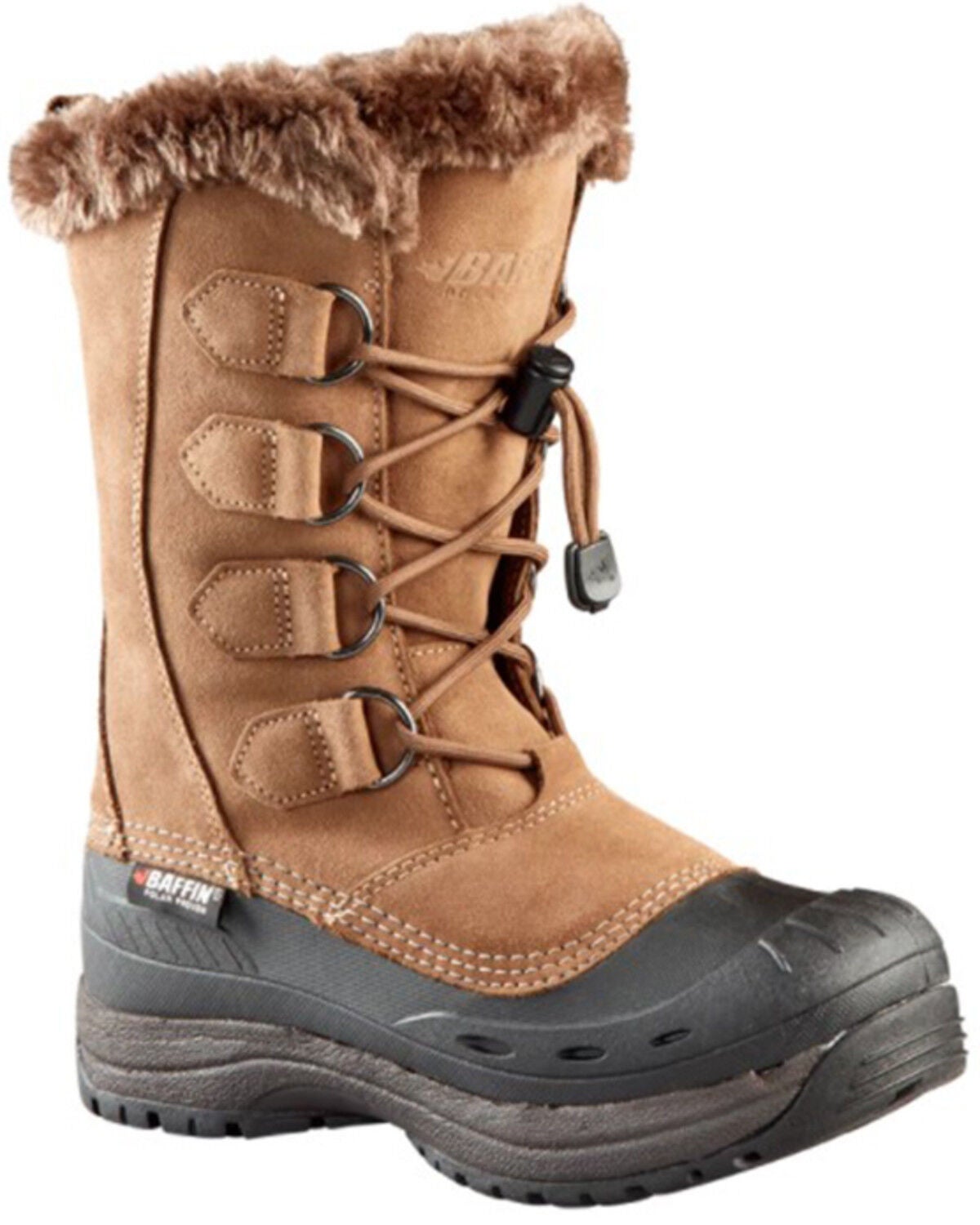 Baffin Women's Chloe Waterproof Suede Leather Tundra Work Boot, Taupe, hi-res