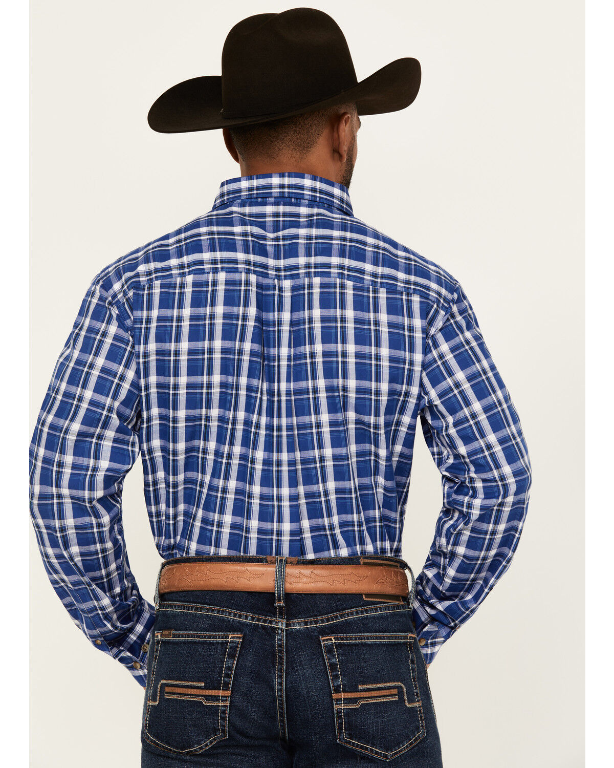 Image #4 - Wrangler Riata Men's Assorted Plaid Print Long Sleeve Button-Down Western Shirt, Multi, hi-res