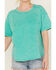 Image #3 - New In Women's Short Sleeve Pocket Tee, Green, hi-res