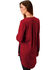 Roper Women's Embroidered Henley Tunic, Wine, hi-res