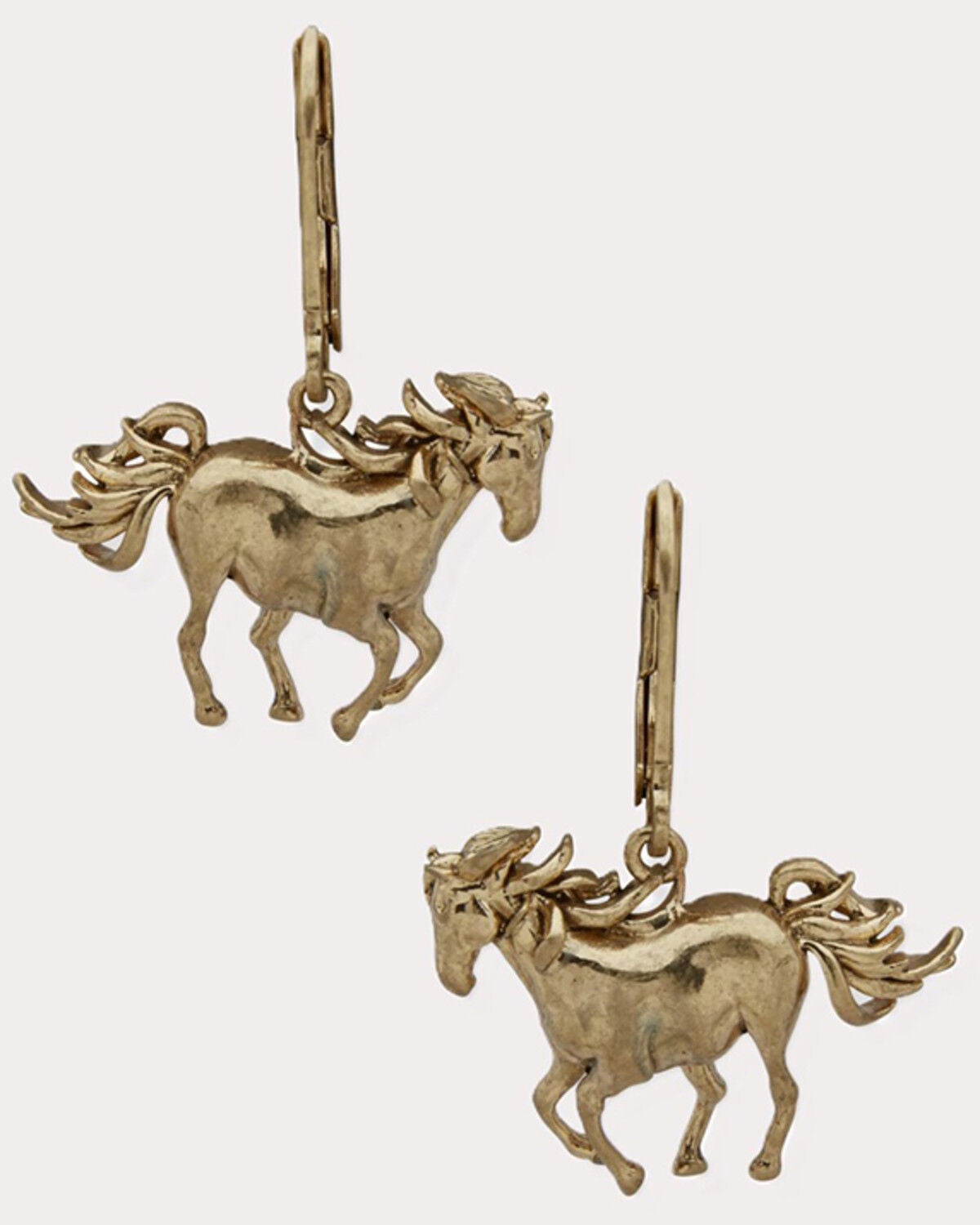 Lainey Wilson Women's Horse Drop Earrings, Gold, hi-res
