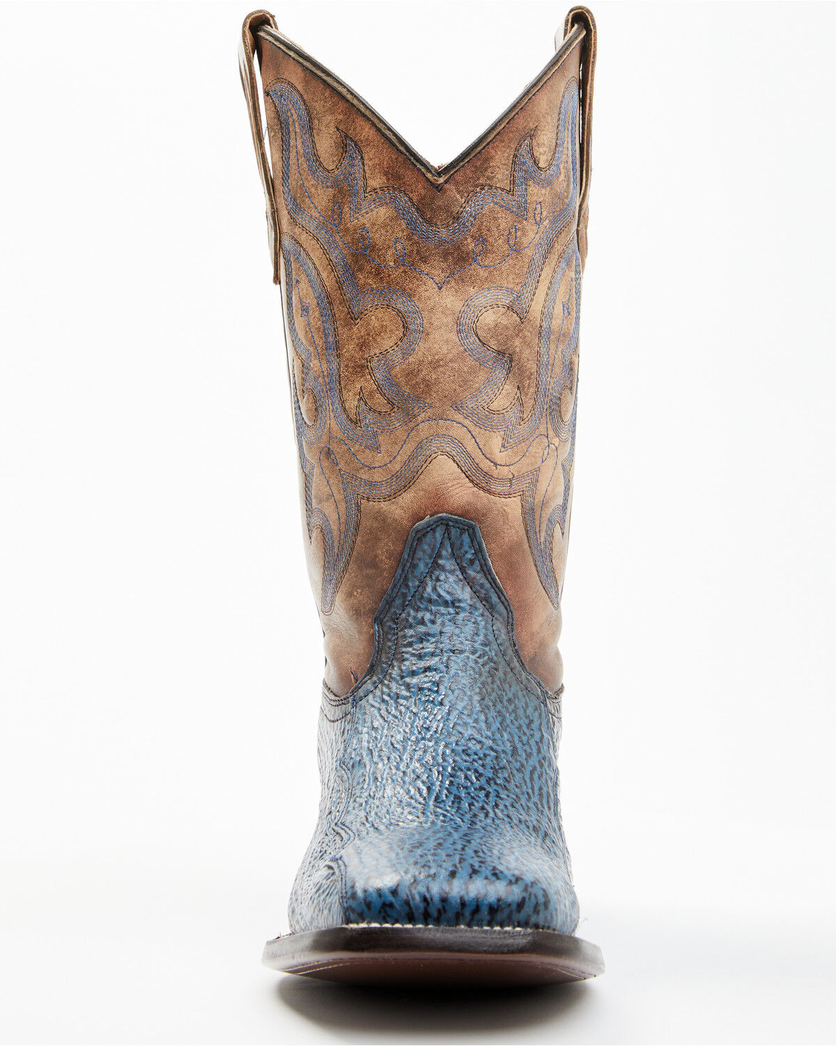 Image #4 - Cody James Men's Exotic Shark Western Boots - Broad Square Toe, Blue, hi-res