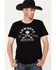 Image #2 - Cinch Men's Camp Yee-Haw Cowboys Never Say Die Graphic T-Shirt , Black, hi-res