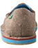 Twisted X Women's Serape Driving Moccasin Shoes - Moc Toe, Grey, hi-res