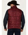 Image #4 - Resistol Men's Puffer Zip Vest, Burgundy, hi-res