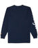 Image #2 - Wrangler Men's FR Logo Sleeve Graphic Long Sleeve Work Shirt - Big, Navy, hi-res