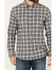 Image #3 - Brothers and Sons Men's Bowie Everyday Plaid Print Long Sleeve Button Down Flannel Shirt, Dark Grey, hi-res