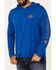Image #3 - HOOey Men's Captain Bamboo Logo Long Sleeve Hooded T-Shirt , Blue, hi-res