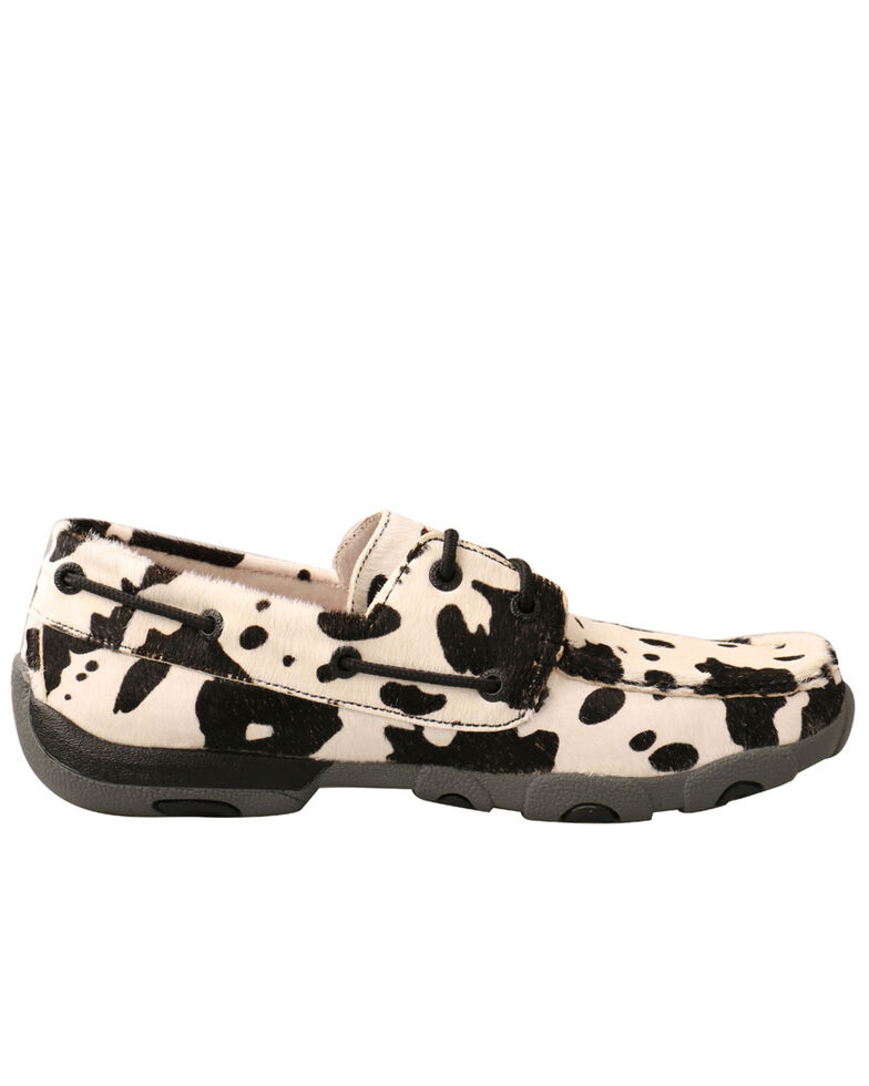 Twisted X Women S Hair On Hide Boat Shoes Moc Toe Country